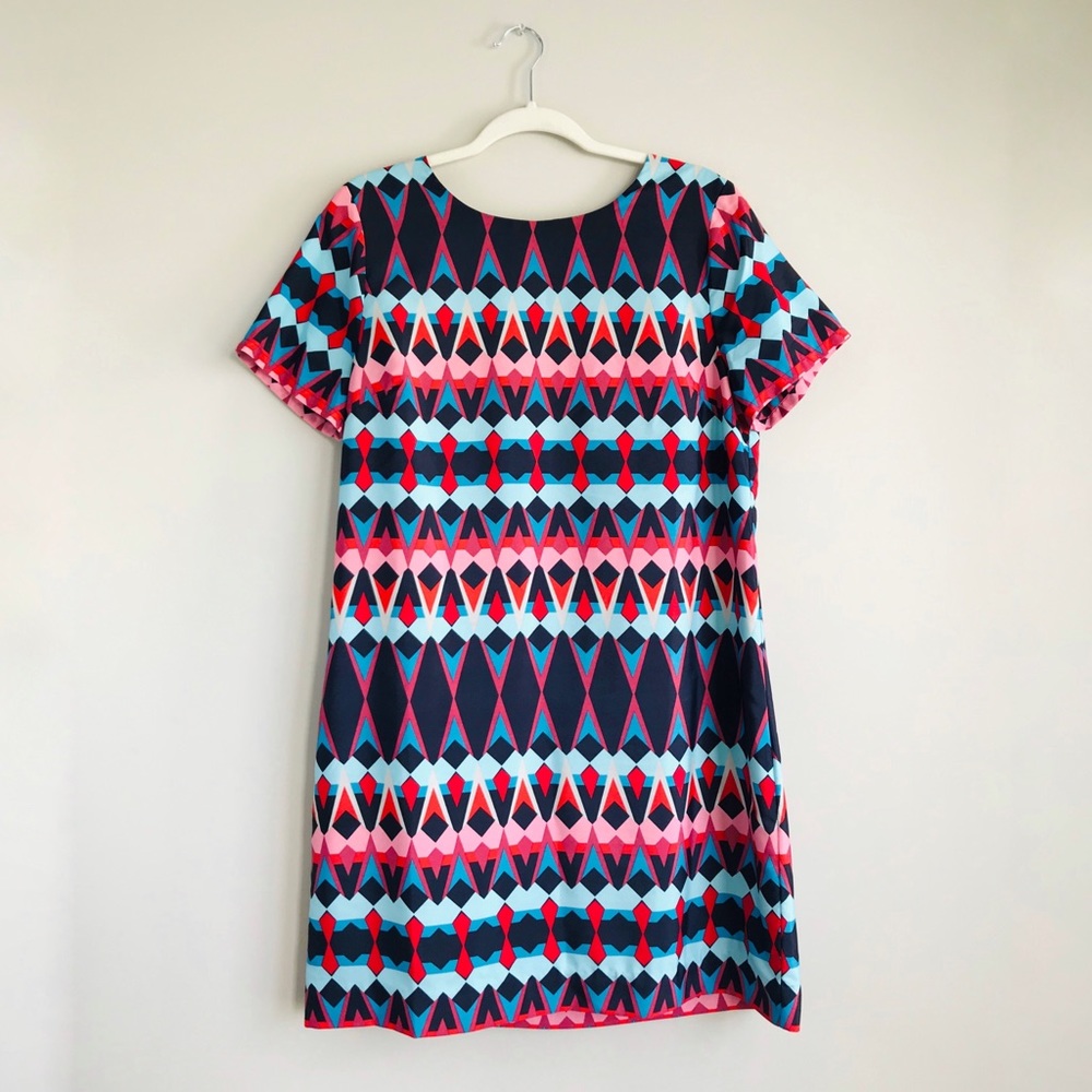 J. Crew | Geometric Short Sleeve Shift Dress